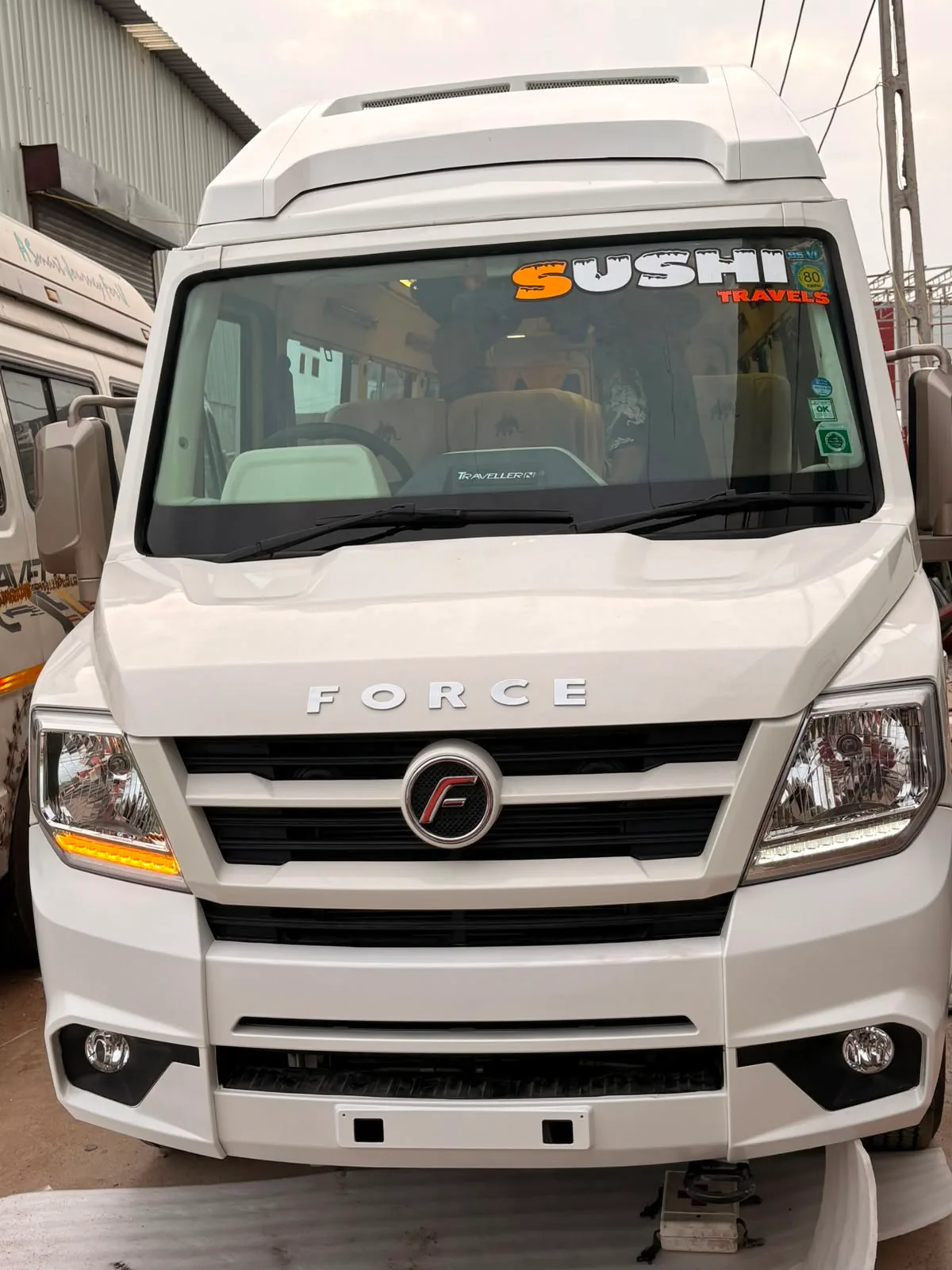 Sushi Travels rental vehicle - 17-Seater Force Tempo Traveller