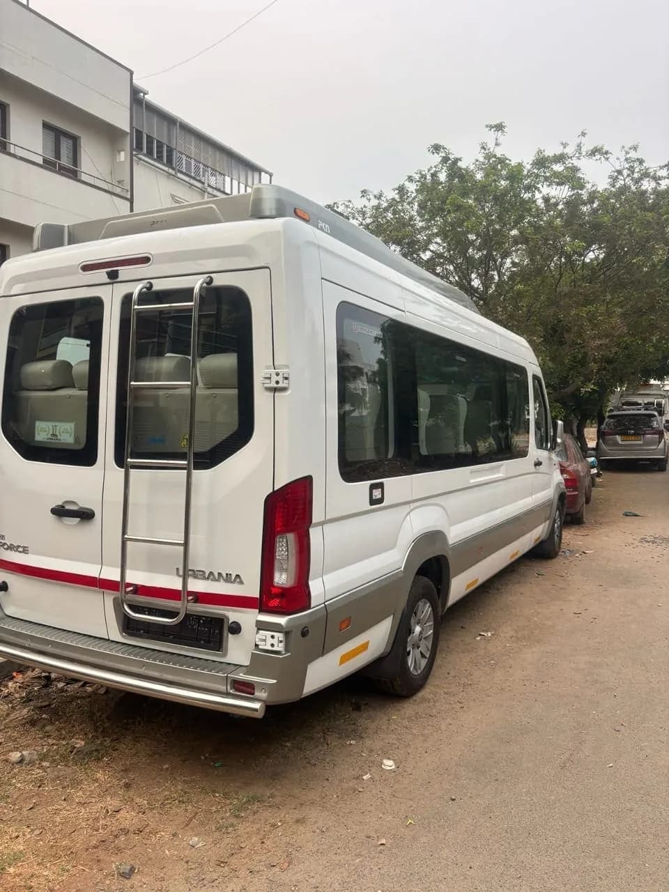 Sushi Travels Force Urbania tempo traveller on a group road trip